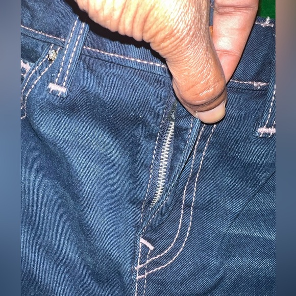 NWT Women's True Religion Becca Mid Rise Boot Cut Dark Blue Jeans size 28 - Picture 5 of 14